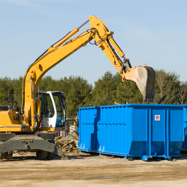 are there any restrictions on where a residential dumpster can be placed in Westfield North Carolina